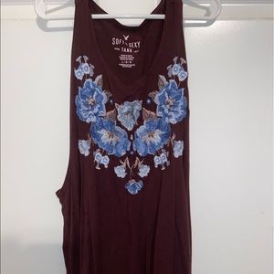 American Eagle maroon tank!